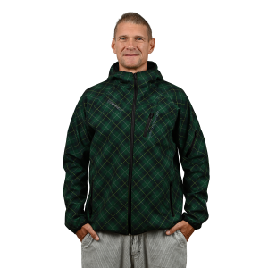 Green Printed Softshell Jacket [Hood]