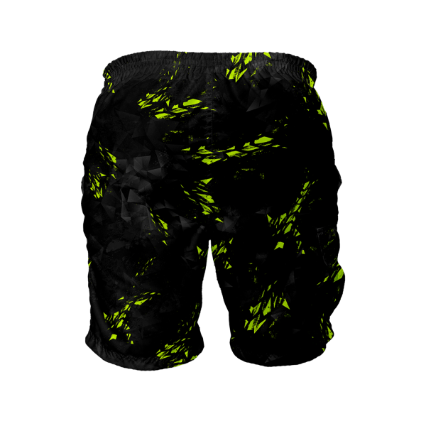 Intrudair Cargo Shorts (Black/Yellow Shard) [SIZE M] - Image 2