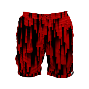 Intrudair Cargo Shorts (Black/Red) [SIZE M]