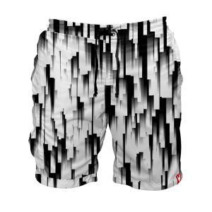 Intrudair Cargo Shorts (Black/White) [SIZE XL]