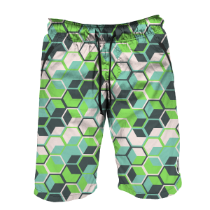 Intrudair Board Shorts (GeoFlux Verde) [SIZE M]