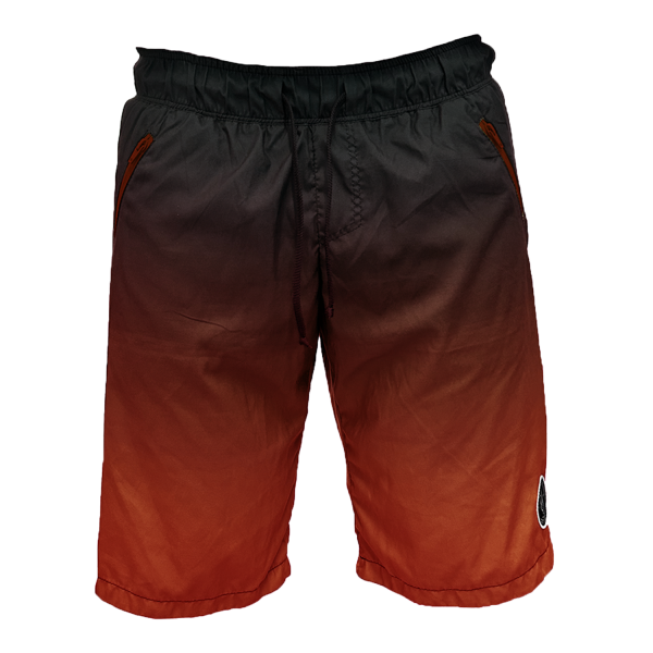 Intrudair Board Shorts (Black/Red Gradient)
