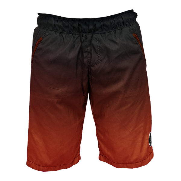 Intrudair Board Shorts (Black/Red Gradient)