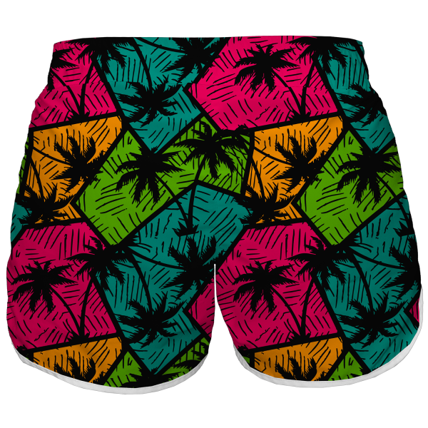 Intrudair Female Board Shorts (Sunset Palm) - Image 3