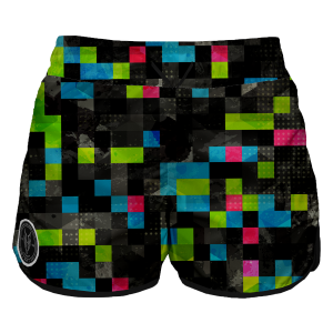 Intrudair Female Board Shorts (Pixel Glitch)