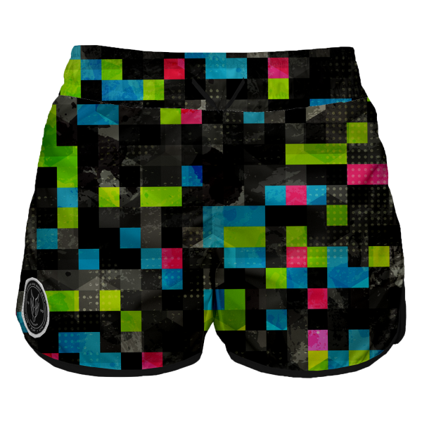 Intrudair Female Board Shorts (Pixel Glitch)