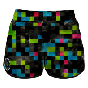 Intrudair Female Board Shorts (Pixel Glitch)