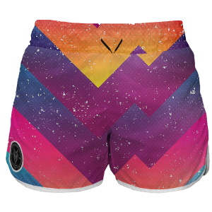 Intrudair Female Board Shorts (Retro Wave)