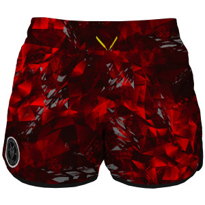 Intrudair Female Board Shorts (Red Prism)