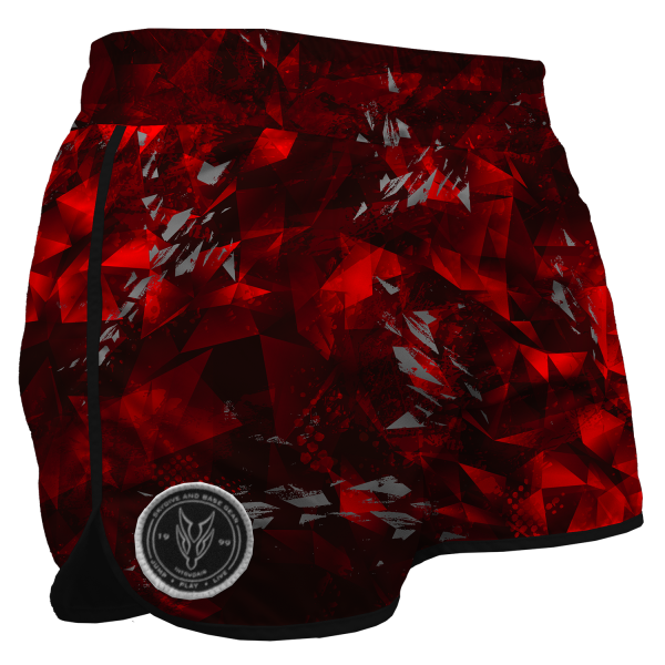 Intrudair Female Board Shorts (Red Prism) - Image 2