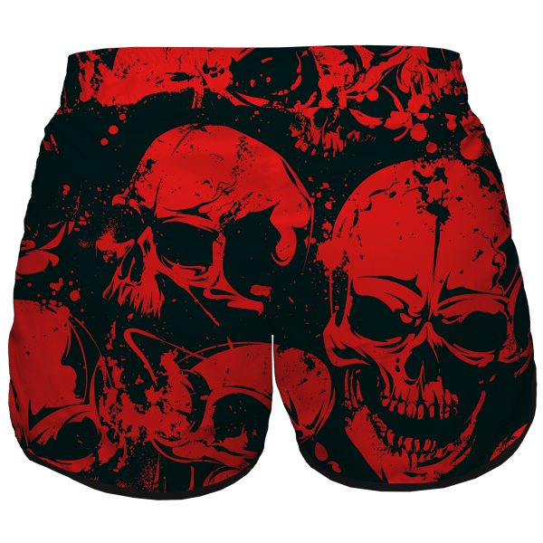 Intrudair Female Board Shorts (Red Skull) - Image 3