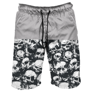 Intrudair Board Shorts (Gray Skull)