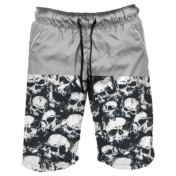 Intrudair Board Shorts (Gray Skull)