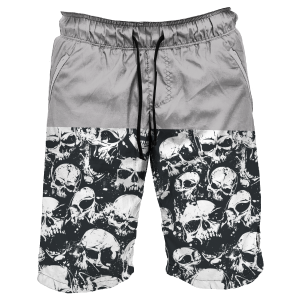 Intrudair Board Shorts (Gray Skull)