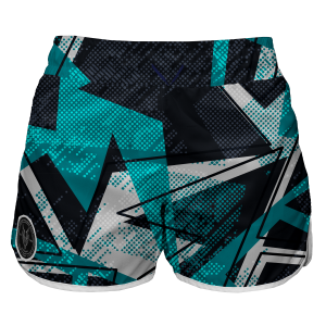 Intrudair Female Board Shorts (Aqua Mesh)