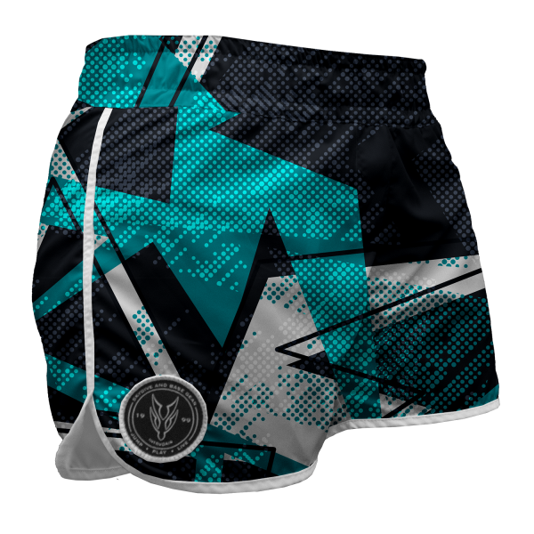 Intrudair Female Board Shorts (Aqua Mesh) - Image 2