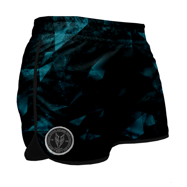Intrudair Female Board Shorts (Turquise Prism) - Image 2