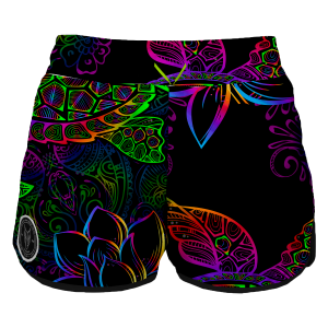Intrudair Female Board Shorts (Spirit Turtle)
