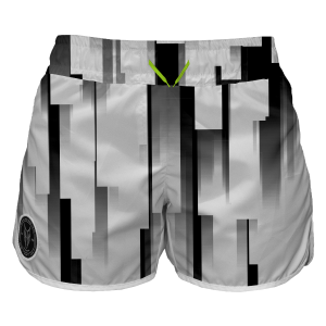 Intrudair Female Board Shorts (White Rain)