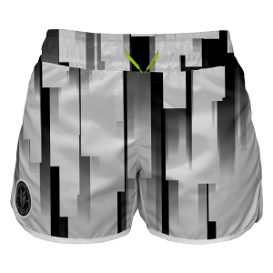 Intrudair Female Board Shorts (White Rain)