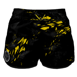 Intrudair Female Board Shorts (Yellow Shard)