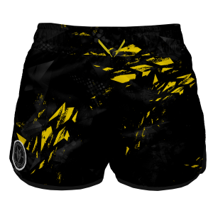 Intrudair Female Board Shorts (Yellow Shard)