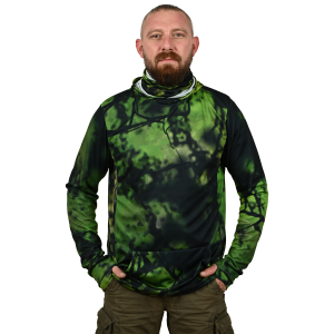 Intrudair® Ninja Fishing Hoodie (Green Camo)