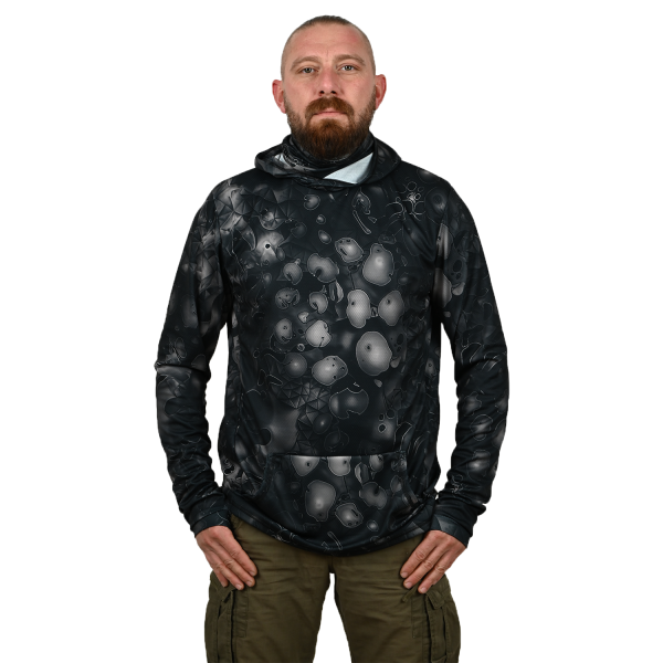 Intrudair® Ninja Fishing Hoodie (Black Camo)
