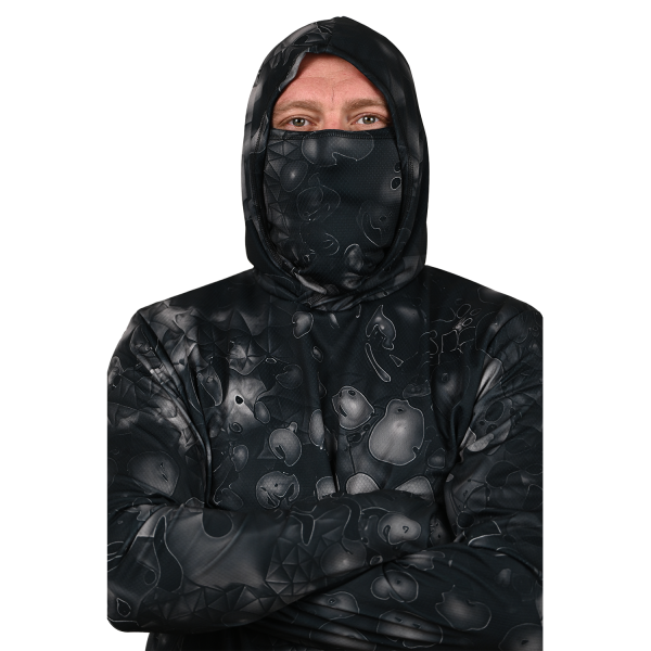 Intrudair® Ninja Fishing Hoodie (Black Camo) - Image 2