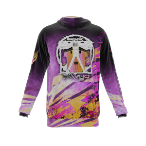Intrudair® [Pre-Order] DaVinci (Pink/Orange) Printed Hoodie