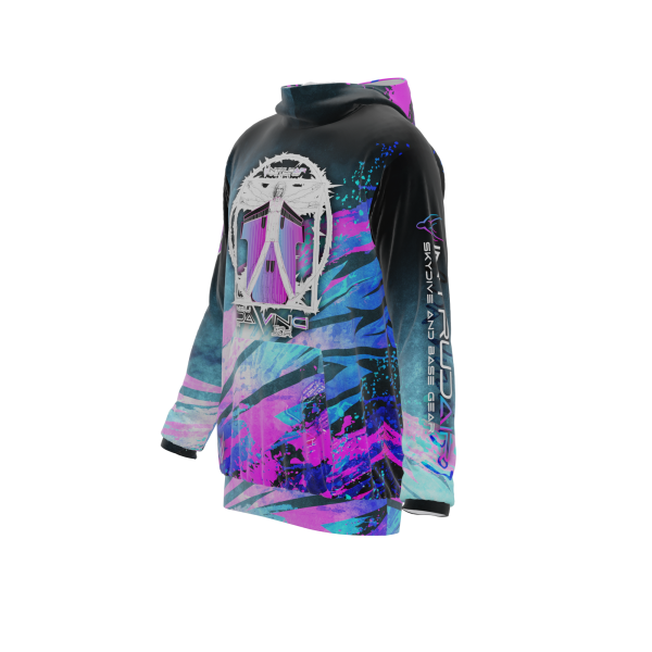 Intrudair® [Pre-Order] DaVinci (Blue/Pink) Printed Hoodie - Image 4
