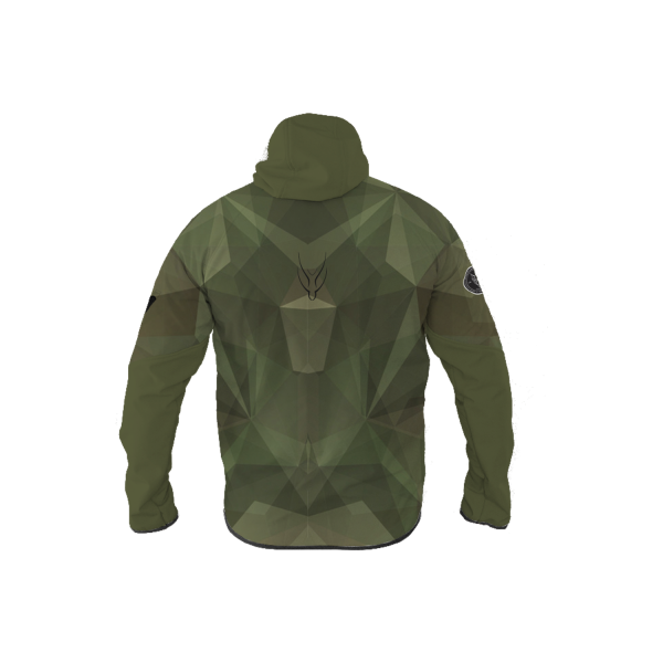Camo Printed Softshell Jacket [Hood] - Image 2