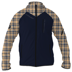 Intrudair® Female Softshell Jacket Tartan Beige [Hood]