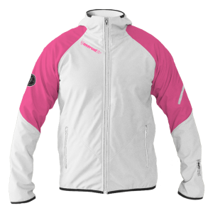 Intrudair® Female Softshell Jacket Soft Pink [Hood]