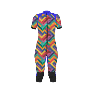 Freefly CF Short Female [S] Blue/Rainbow Mosaic Print