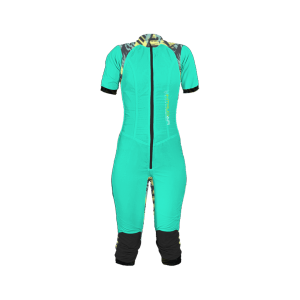 Freefly CF Short Female [L] Cyan/Topical Burst Print