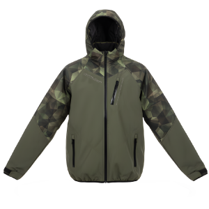 Unique Softshell Jacket Male [L] Olivegreen/Shards Camo