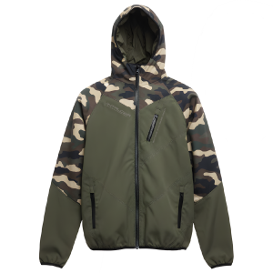 Unique Softshell Jacket Male [Xl/L] Olivegreen/Camo Print